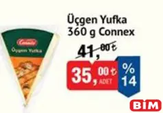 CONNEX ÜÇGEN YUFKA 360 G indirimli fiyat CONNEX ÜÇGEN YUFKA 360 G fiyat ve kampanya bilgisi